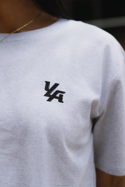 YoungLA camiseta extragrande trippy w421 D82X1079 ropa blanco brezo mujer