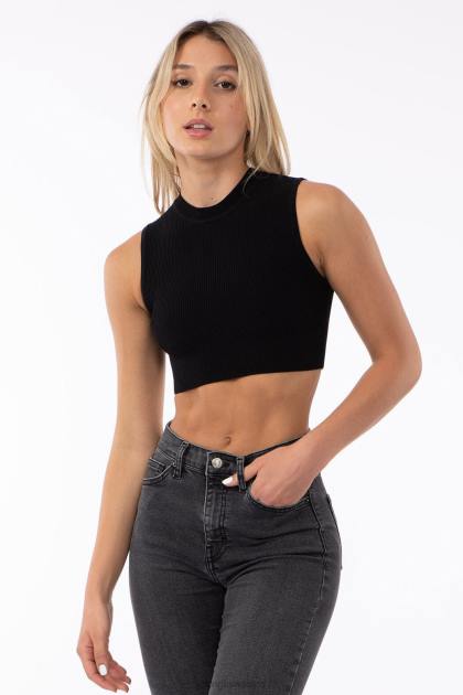 YoungLA tanque acanalado de contorno w301 D82X1049 ropa niebla azul mujer