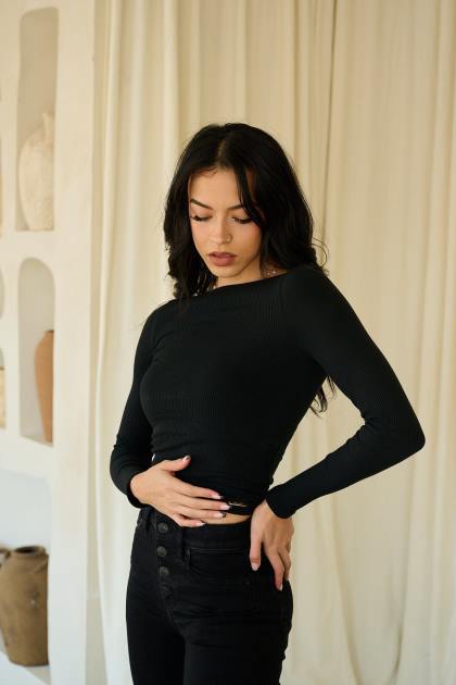 YoungLA w420 gracia superior D82X1067 ropa merlot mujer