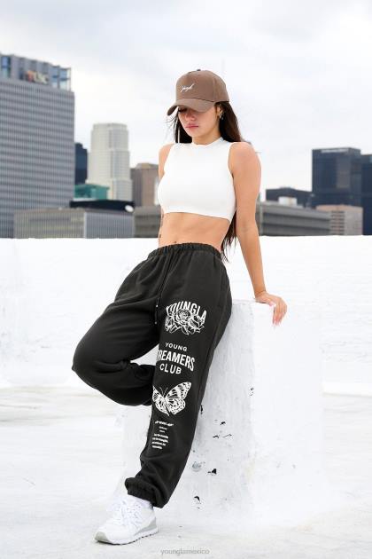 YoungLA joggers soñadores w211 D82X1121 ropa carbón mujer