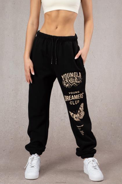 YoungLA joggers soñadores w211 D82X1167 ropa pizarra mujer