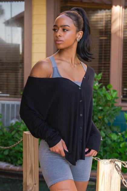 YoungLA cárdigan café w415 D82X1193 ropa asado rubio mujer