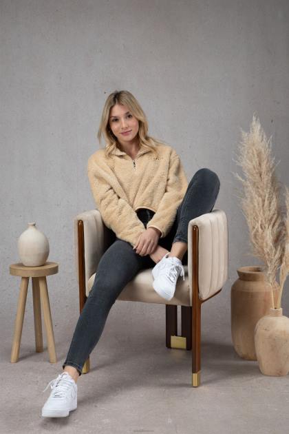 YoungLA suéter de lana de peluche w506 D82X1202 ropa blanco mujer