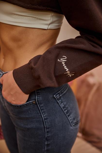 YoungLA suéter súper corto w501 D82X1199 ropa hueso mujer