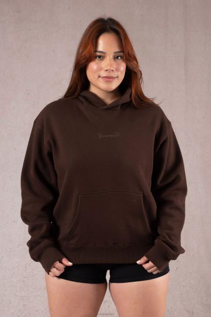 YoungLA sudadera con capucha básica w502 D82X1190 ropa negro mujer