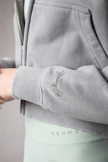 YoungLA sudadera con capucha esencial w503 D82X1178 ropa negro mujer