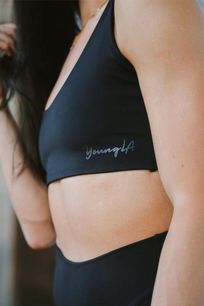 YoungLA sujetador esculpido w303 D82X996 ropa negro mujer